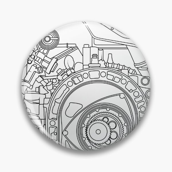 Item preview, Mazda RX-7 FC FD RX-8 engine Vankel rotary engine blueprint designed and sold by Dygus.ART.