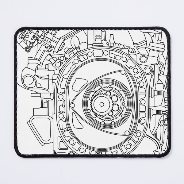 Item preview, Mazda RX-7 FC FD RX-8 engine Vankel rotary engine blueprint designed and sold by Dygus.ART.