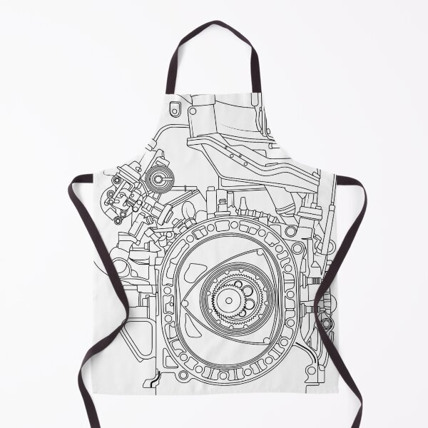 Item preview, Mazda RX-7 FC FD RX-8 engine Vankel rotary engine blueprint designed and sold by Dygus.ART.