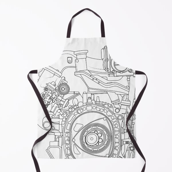 Item preview, Mazda RX-7 FC FD RX-8 engine Vankel rotary engine blueprint text designed and sold by Dygus.ART.