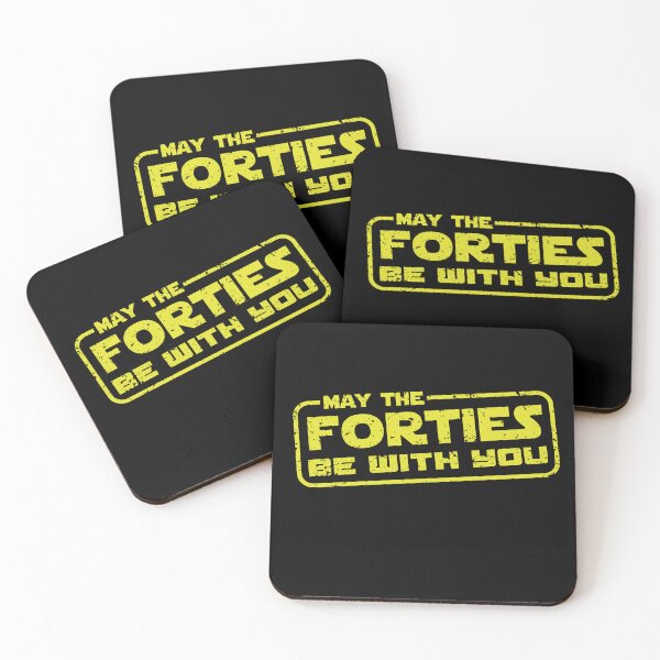 Item preview, May the forties be with you distressed 40th birthday gift for dad  designed and sold by Majesticoo.