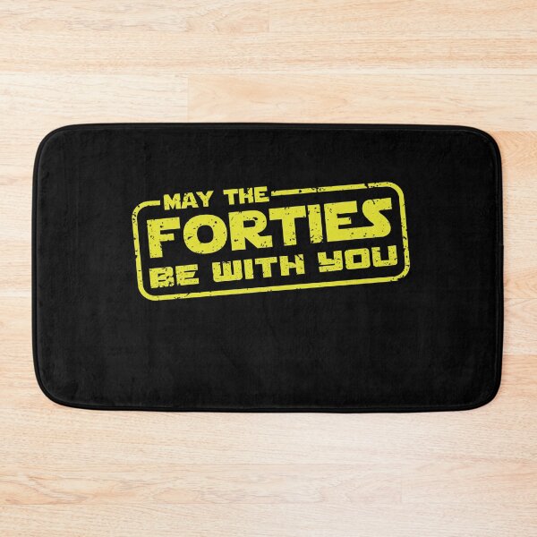 Item preview, May the forties be with you distressed 40th birthday gift for dad  designed and sold by Majesticoo.