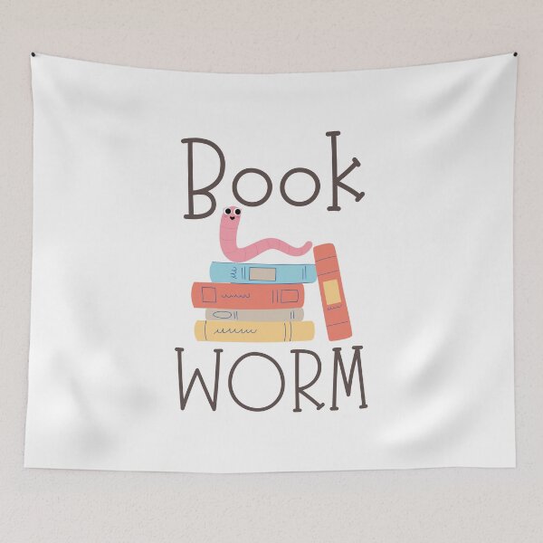 Item preview, Copy of Bookworm - cute worm sitting on stack of books designed and sold by shmodev.