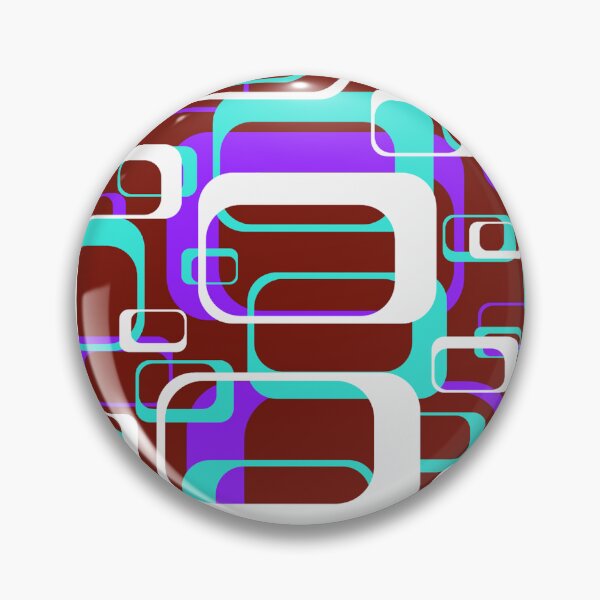 Item preview, Retro Inspired Purple and Turquoise Squares designed and sold by TotallyRetroArt.