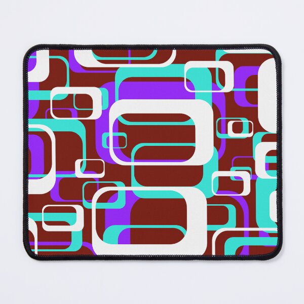 Item preview, Retro Inspired Purple and Turquoise Squares designed and sold by TotallyRetroArt.