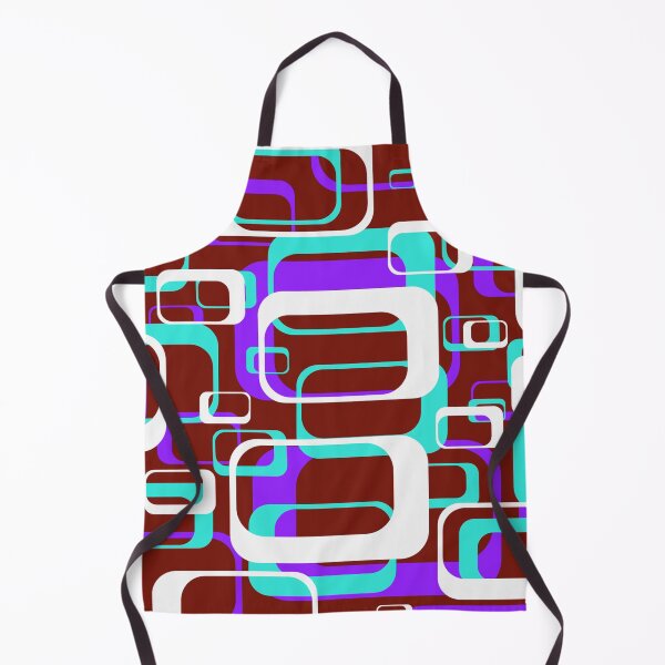 Item preview, Retro Inspired Purple and Turquoise Squares designed and sold by TotallyRetroArt.