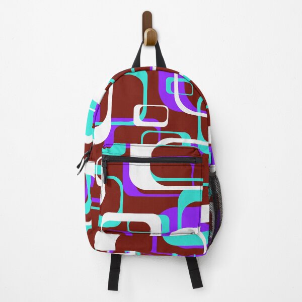 Item preview, Retro Inspired Purple and Turquoise Squares designed and sold by TotallyRetroArt.