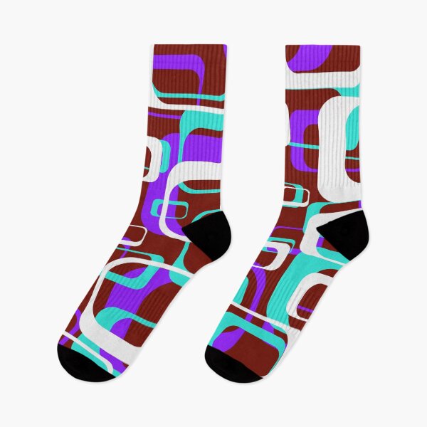 Item preview, Retro Inspired Purple and Turquoise Squares designed and sold by TotallyRetroArt.