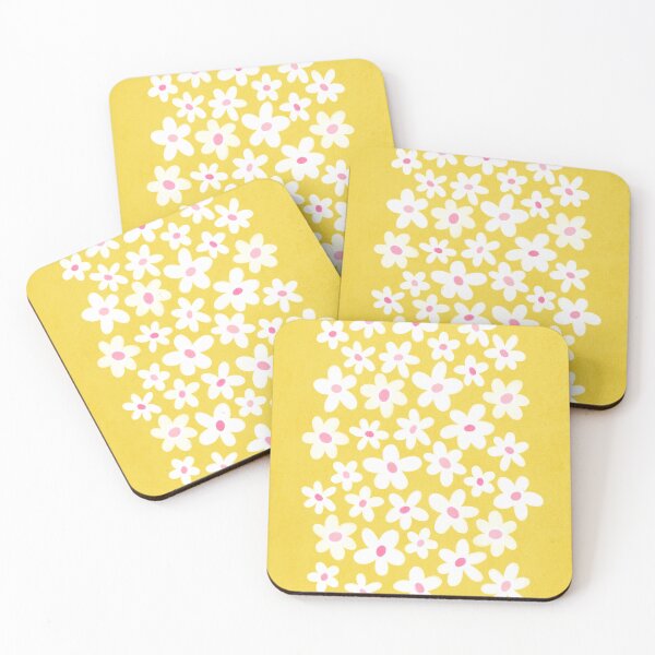 Item preview, Daisies yellow background designed and sold by Latte Design.
