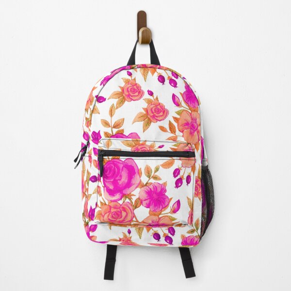 Item preview, Retro Inspired Fuschia and Light Pink Rose designed and sold by TotallyRetroArt.