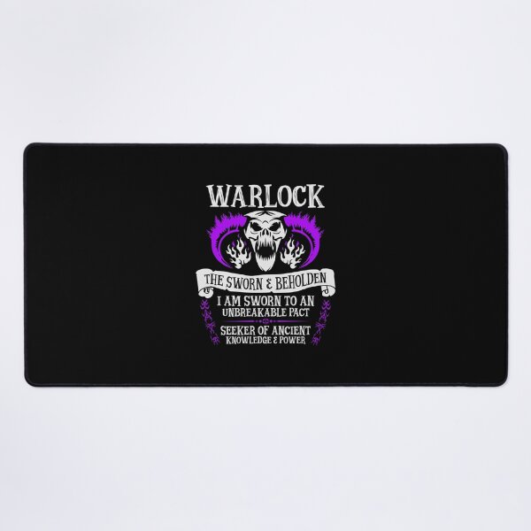 Item preview, WARLOCK, THE SWORN AND BEHOLDEN - Dungeons & Dragons (White Text) Essential designed and sold by feithzarateh.