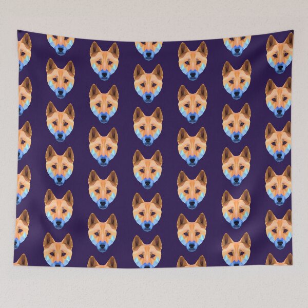 Item preview, Polygon dingo face designed and sold by PixelMat.