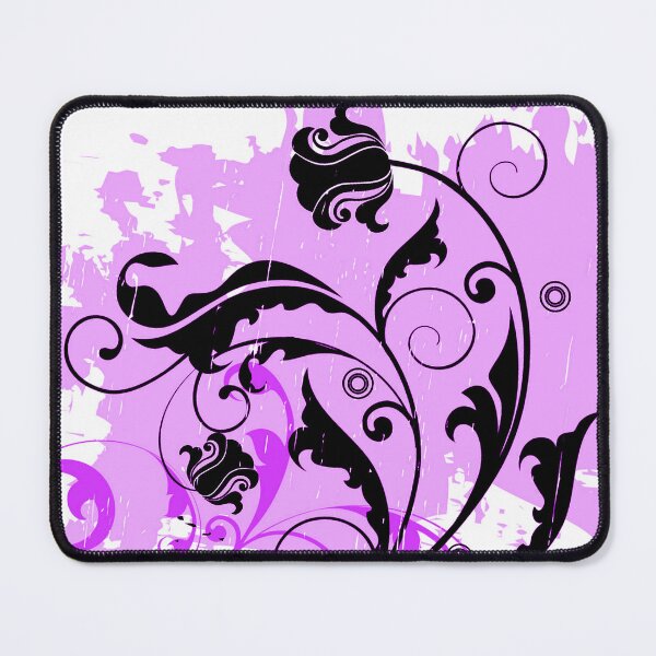 Item preview, Purple Black Floral Art designed and sold by Tshirtstory.