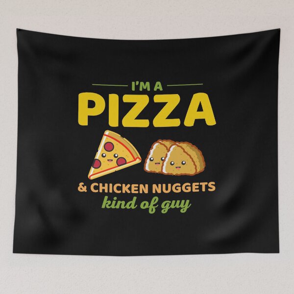 Item preview, Pizza Chicken Nugget Lovers Fast Food Funny Saying designed and sold by TastefulTees.