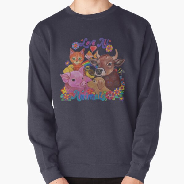 Love all Animals Pullover Sweatshirt