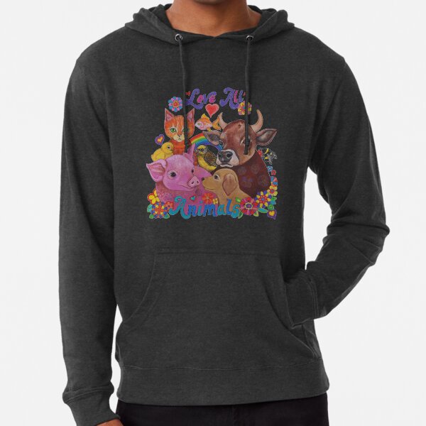 Love all Animals Lightweight Hoodie
