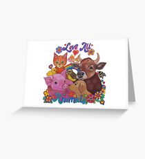 Love all Animals Greeting Card