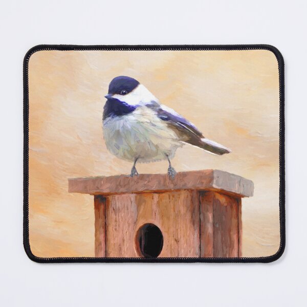 Item preview, Chickadee on Birdhouse designed and sold by alpendesigns.