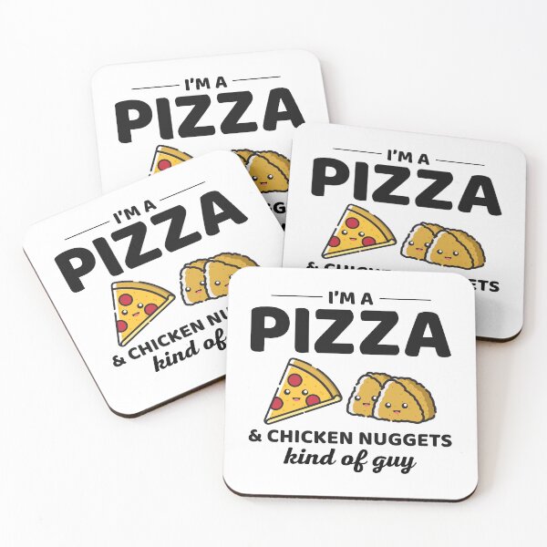 Item preview, Pizza Chicken Nugget Lovers Fast Food Funny Saying designed and sold by TastefulTees.
