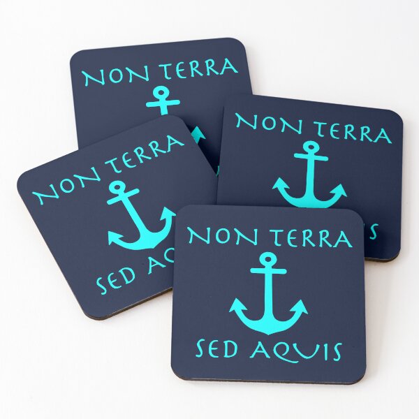 Item preview, Sailors Latin Motto Non Terra Sed Aquis designed and sold by ElJimmo.