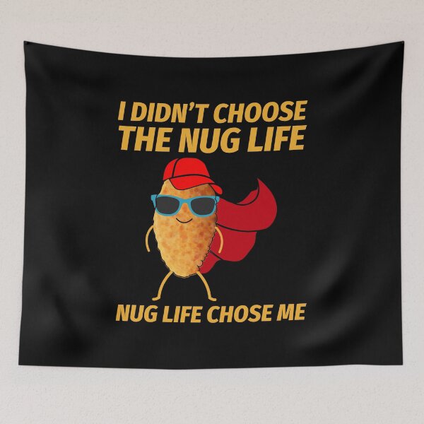 Item preview, Superhero Chicken Nuggets Fast Food Funny Saying designed and sold by TastefulTees.