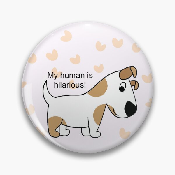Item preview, Dogs My human is hilarious! bandanna fun quote designed and sold by Julieford.