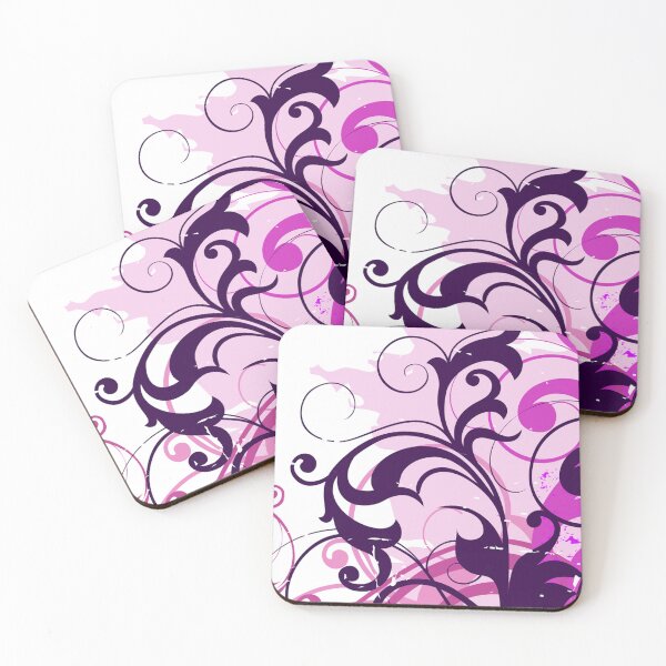 Item preview, Pink Black Floral Art  designed and sold by Tshirtstory.