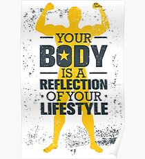 Bodybuilding Motivation Poster Redbubble