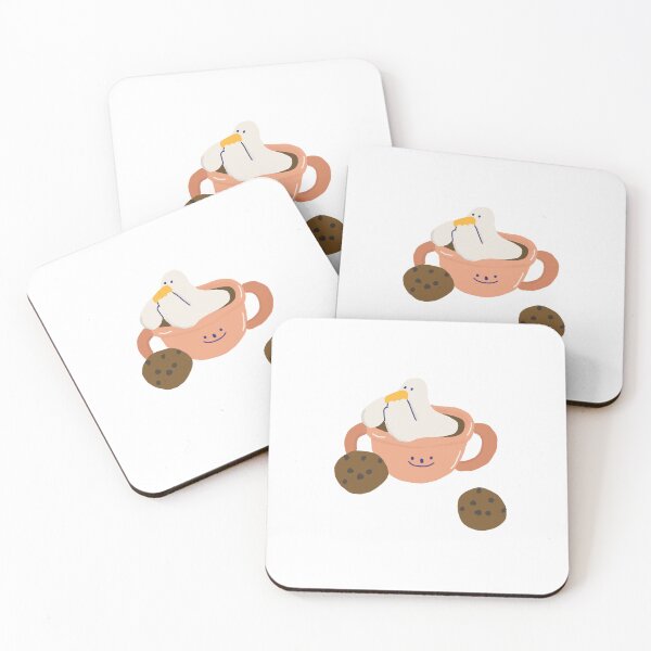 Item preview, Goose in a teacup with cookies designed and sold by apple peel.