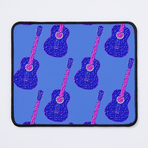 Item preview, Pink and blue guitar designed and sold by VeganGuitarizm.