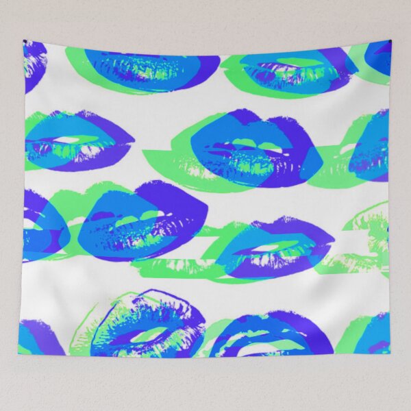Item preview, Pop Art Inspired Technicolor Lips designed and sold by TotallyRetroArt.