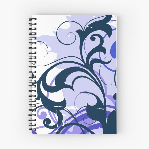 Item preview, Blue Black Floral Art  designed and sold by Tshirtstory.