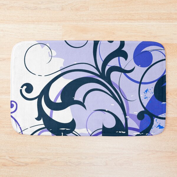 Item preview, Blue Black Floral Art  designed and sold by Tshirtstory.