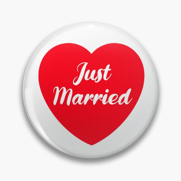 Item preview, Just Married Wedding Red Heart Honeymoon Gift designed and sold by OneThreeSix.