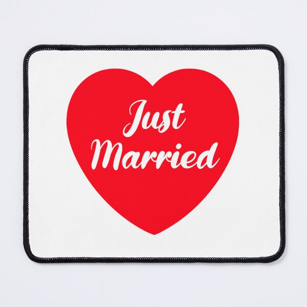 Item preview, Just Married Wedding Red Heart Honeymoon Gift designed and sold by OneThreeSix.