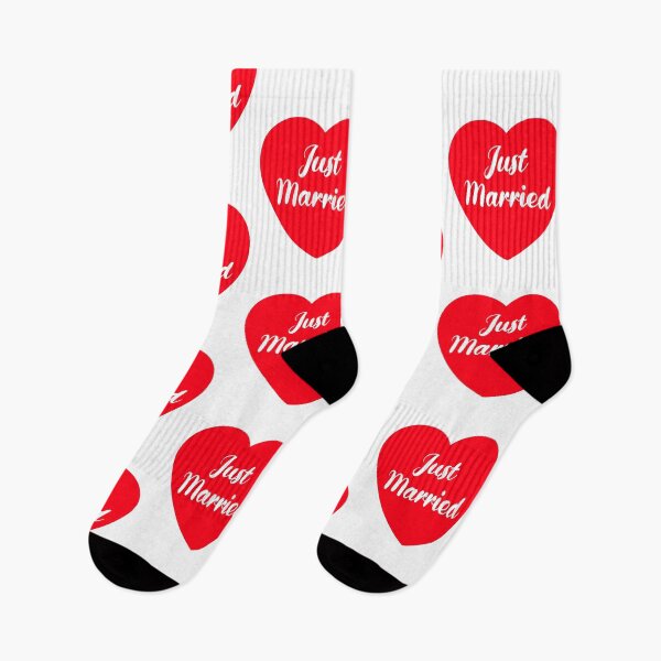 Item preview, Just Married Wedding Red Heart Honeymoon Gift designed and sold by OneThreeSix.