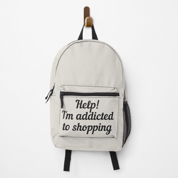 Item preview, Help! I'm Addicted To Shopping Black Text, Great For Anyone Who's A Shopaholic designed and sold by TrulyEpoque.