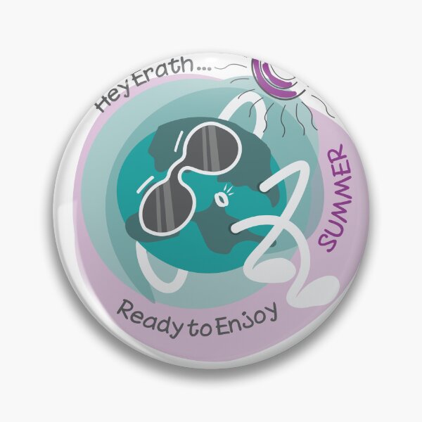 Item preview, Earth ready to enjoy summer !! sunny & nice weather in purple and teal designed and sold by Lowrain Nabih.