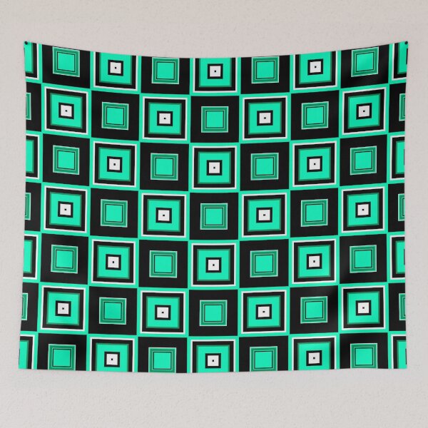 Item preview, Retro Inspired Spearmint Squares designed and sold by TotallyRetroArt.