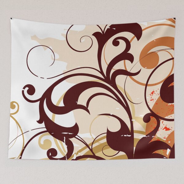 Item preview, Orange Floral Art  designed and sold by Tshirtstory.