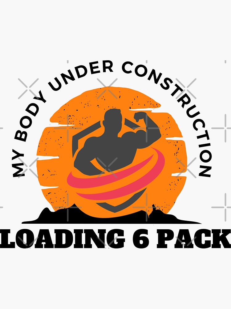 "My body Under Construction Motivational Workout Fitness Essential T