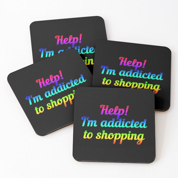 Item preview, Rainbow Help! I'm Addicted To Shopping, Great For Anyone Who's A Shopaholic designed and sold by TrulyEpoque.