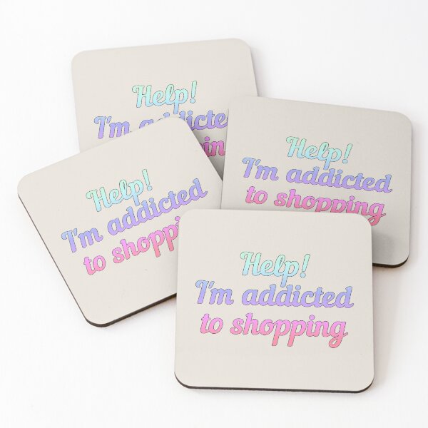 Item preview, Pastel Help! I'm Addicted To Shopping, Great For Anyone Who's A Shopaholic designed and sold by TrulyEpoque.