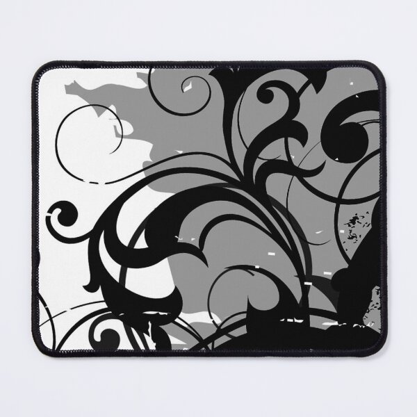 Item preview, Black Grey Floral Art designed and sold by Tshirtstory.