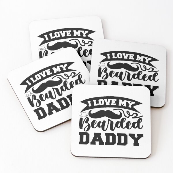 Item preview, I Love My Bearded Daddy Tee Design Gift Idea for Fathers' Day - Funny and Cool Gift for Fathers designed and sold by Prince - Bestseller ★★★★★.
