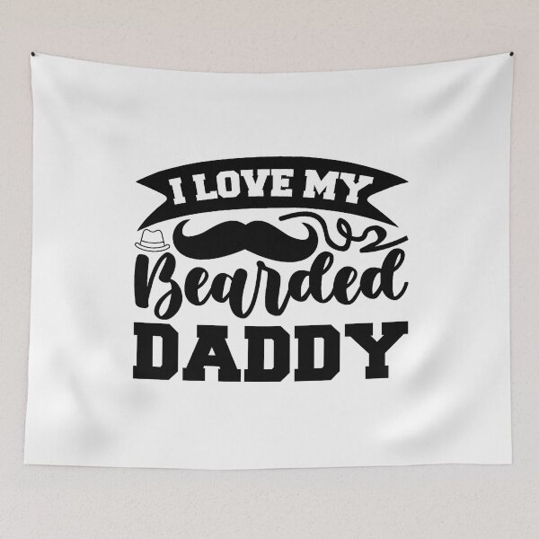 Item preview, I Love My Bearded Daddy Tee Design Gift Idea for Fathers' Day - Funny and Cool Gift for Fathers designed and sold by Prince - Bestseller ★★★★★.