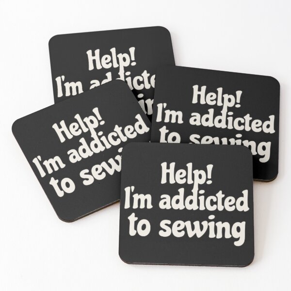 Item preview, Fun Slogan Help! I'm Addicted To Sewing, Great For Anyone Who Loves To Sew designed and sold by TrulyEpoque.