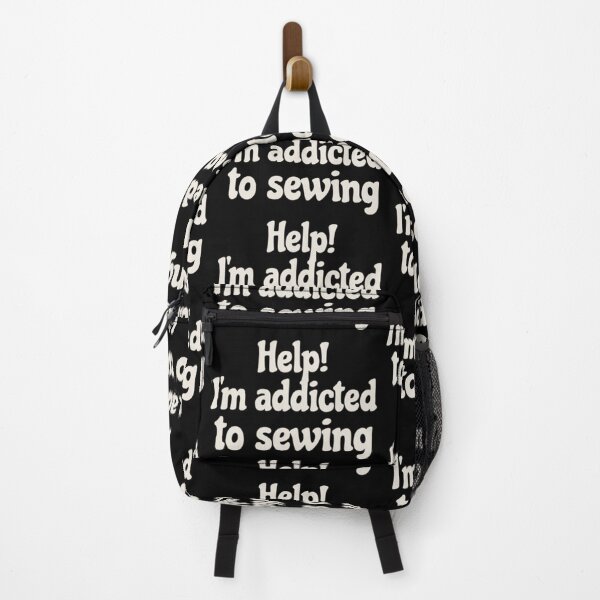 Item preview, Fun Slogan Help! I'm Addicted To Sewing, Great For Anyone Who Loves To Sew designed and sold by TrulyEpoque.
