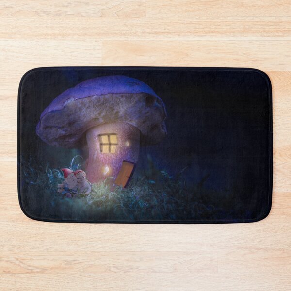 Item preview, dwarf couple in front of their mushroom house designed and sold by OskiOnTour.