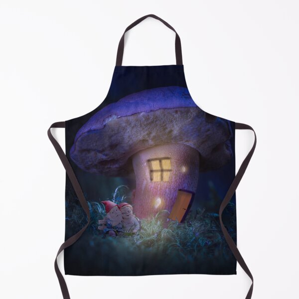 Item preview, dwarf couple in front of their mushroom house designed and sold by OskiOnTour.